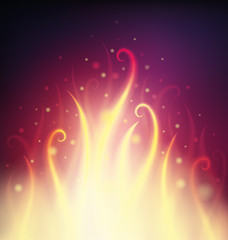 Background with fire and sparks