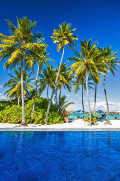 Luxury beach resort on an island
