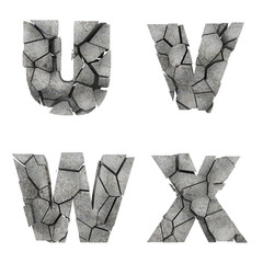 Broken Stone Font