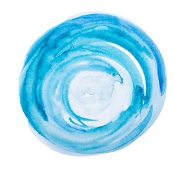 Abstract watercolor art hand paint on white background
