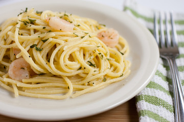 Pasta and Shrimp