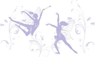 Obraz na płótnie Canvas Dancing fairies
