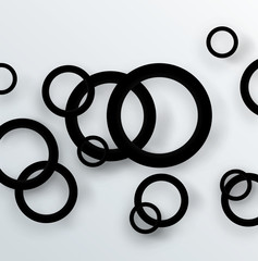 rings background with shadow