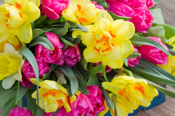 bunch of spring flowers