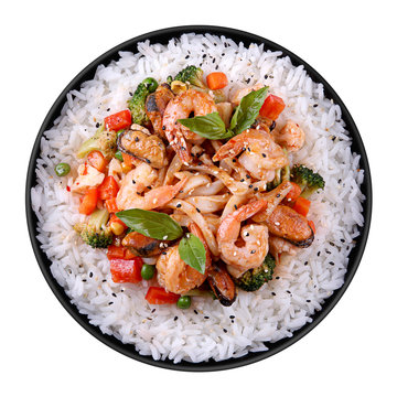  Rice with seafood