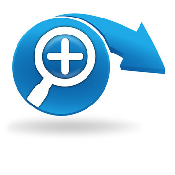 zoom plus sur bouton bleu