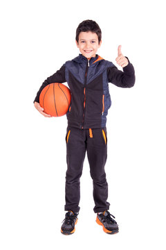 Young basketball player