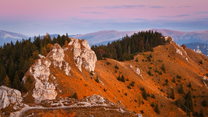 Fototapeta na wymiar Autumn mountains, Slovakia.