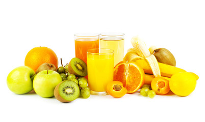 Juices and fruits