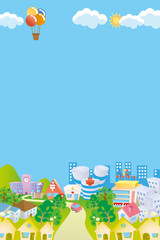 町並みのイラスト