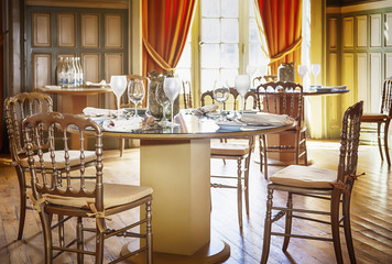 classic restaurant table