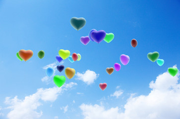 ハートの風船