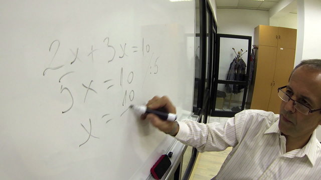 Math Teacher at Work