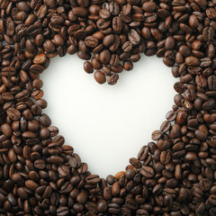 コーヒー豆　ハート