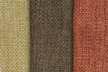Multi color fabric texture samples