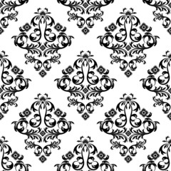vector damask wallpaper. design elements. flower backdrop