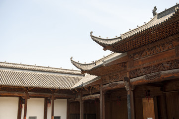 Roof Wood Carvings in Famous Buddist Temple