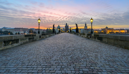 Charles Bridge at Sunrise