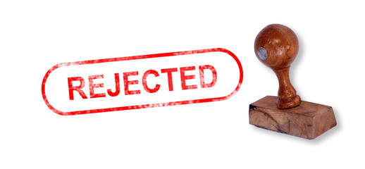 REJECTED Rubber Stamp