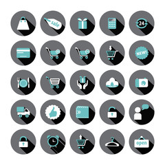 Shopping and Sale vector icons.