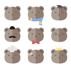 Male Teddy Bear Head