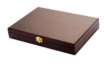 Flat box on white