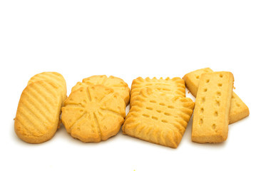 Butter cookies isolated