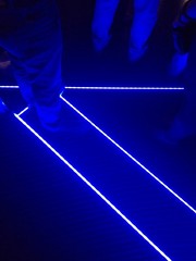 blue floor light club