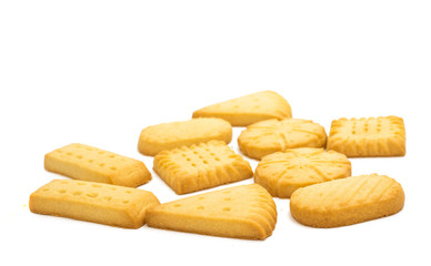 Butter cookies isolated