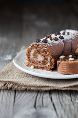 Chocolate swiss roll