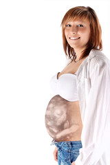 ungeborenes Baby im Mutterleib