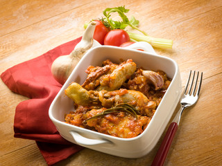 chicken Cacciatora italian traditional recipe