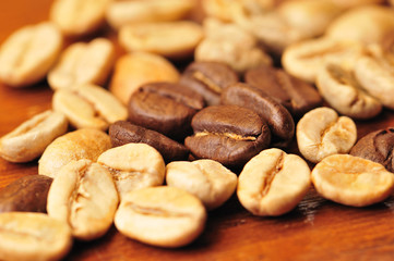 cofee grains, nature and toast gourmet selection