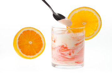 Yogurt with orange
