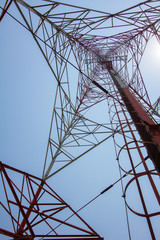 Antenna Tower of Communication, Worm's-eye view from its bottom