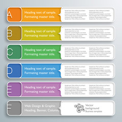 Infographics Web Banner & Label Design