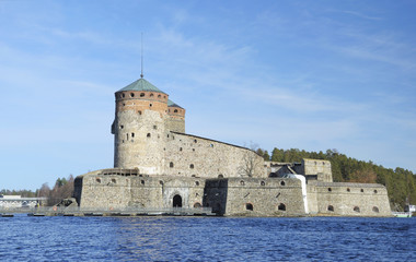 Fototapeta na wymiar Olavinlinna Castle, Finland