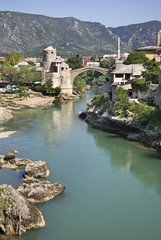 Old bridge in Mostar. Bosnia and Herzegovina
