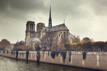 Plakat Notre Dame Paris, France