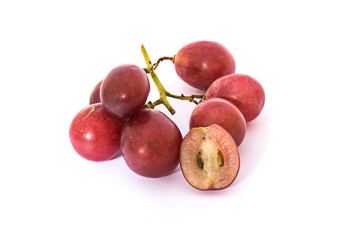 Group of red grapes