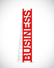 business text ladder concept illustration