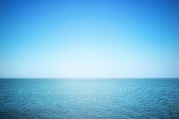 Sea and sunny sky