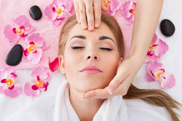 Young Woman Getting Massage