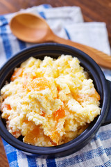 cottage with apricots