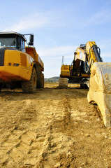 Obraz premium engins de chantier