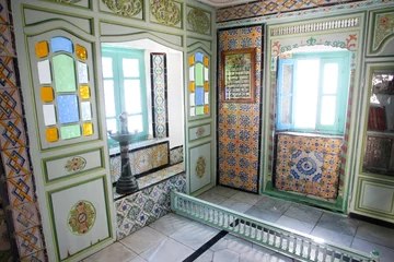 Schilderijen op glas Sidi Bou Said house interior © Goran Jakus