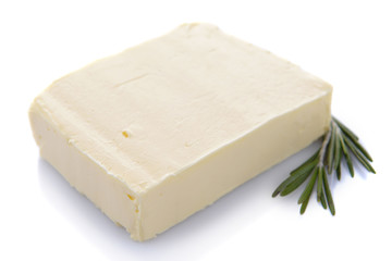 Tasty butter isolated on white