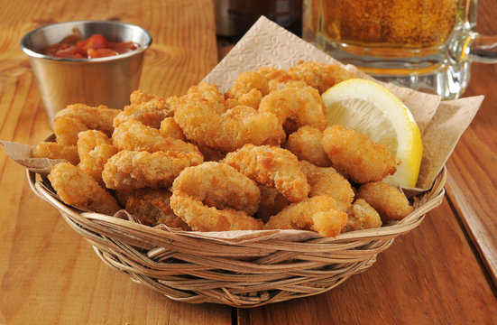 Popcorn Shrimp And Beer