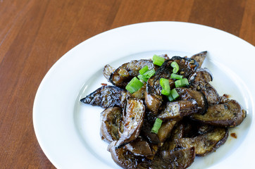 Stir-Fried Asian eggplant