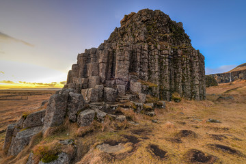 Dverghamrar Basalt Columns, Iceland © demerzel21